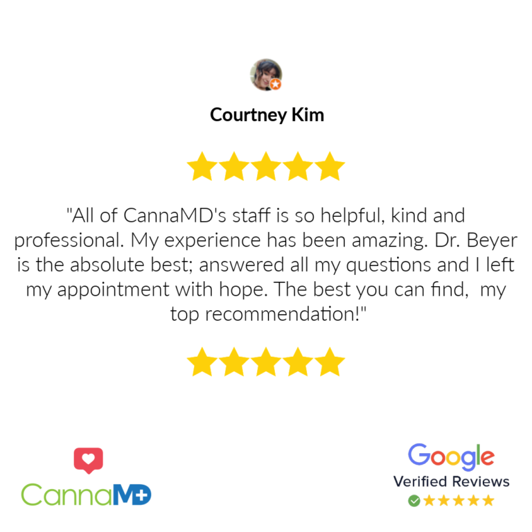 CannaMD 5 Star Review Example 2